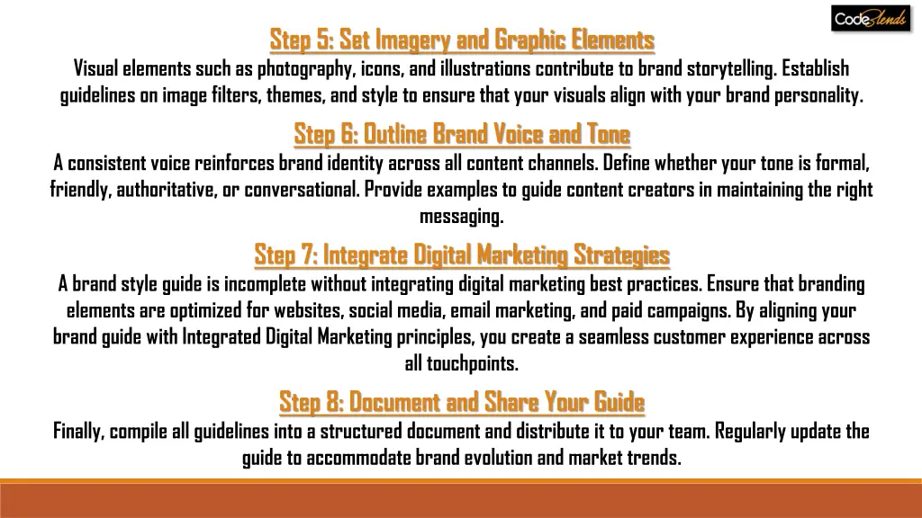 step 5 set imagery and graphic elements
