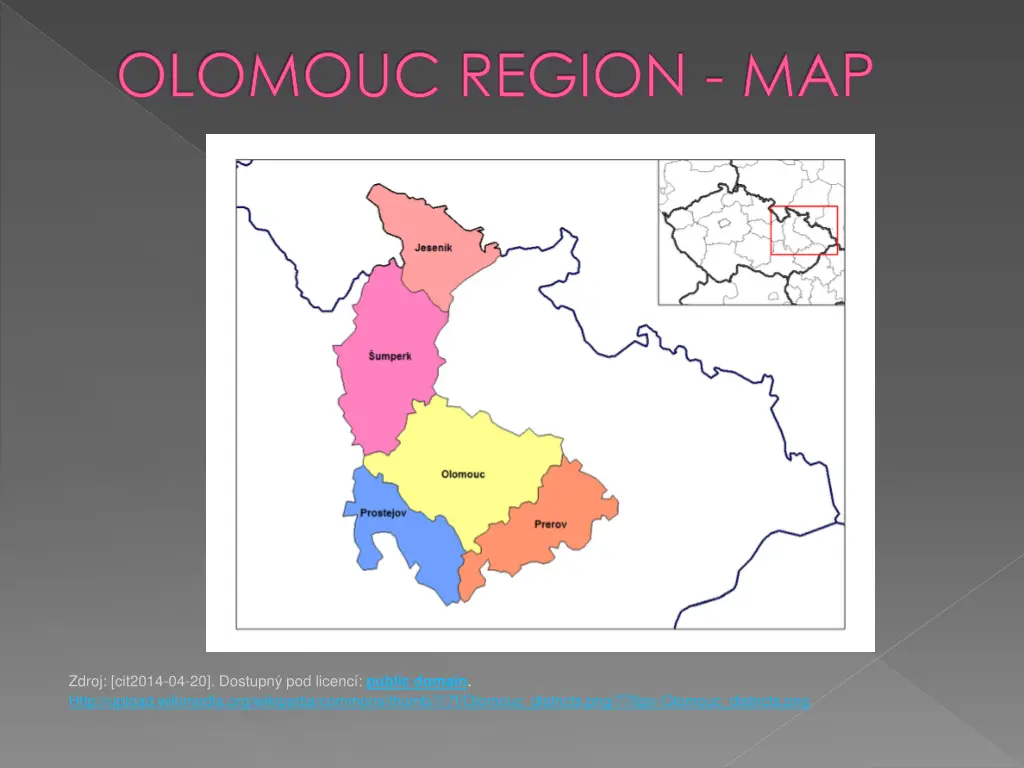 olomouc region map