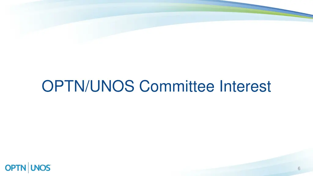 optn unos committee interest