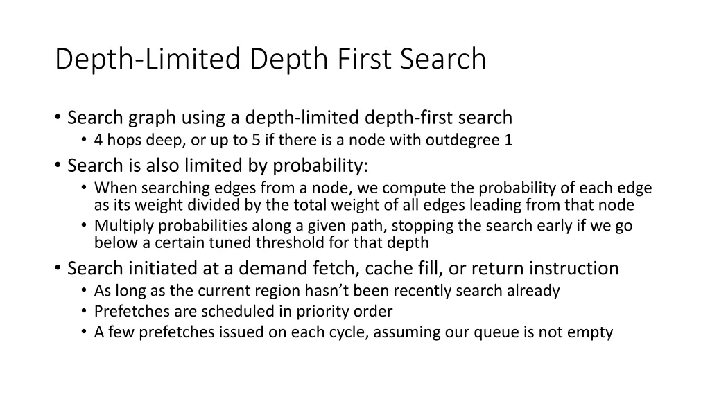 depth limited depth first search