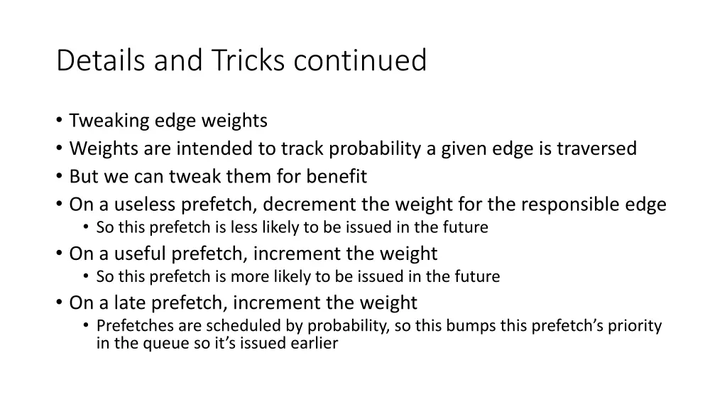 details and tricks continued