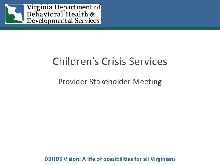 children s crisis services