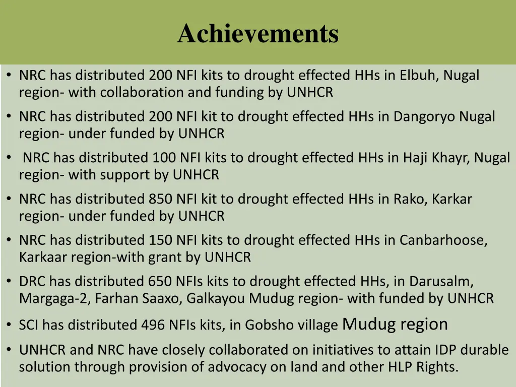 achievements
