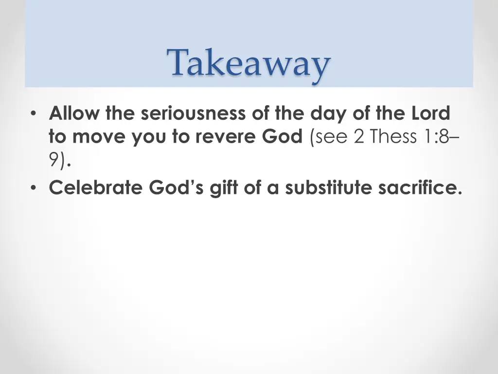 takeaway 1