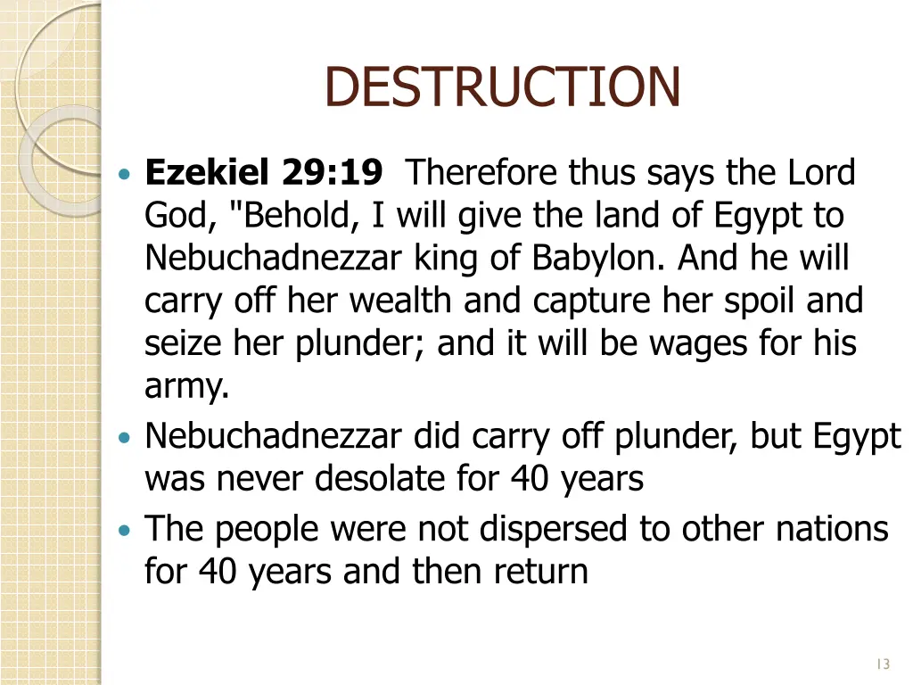 destruction