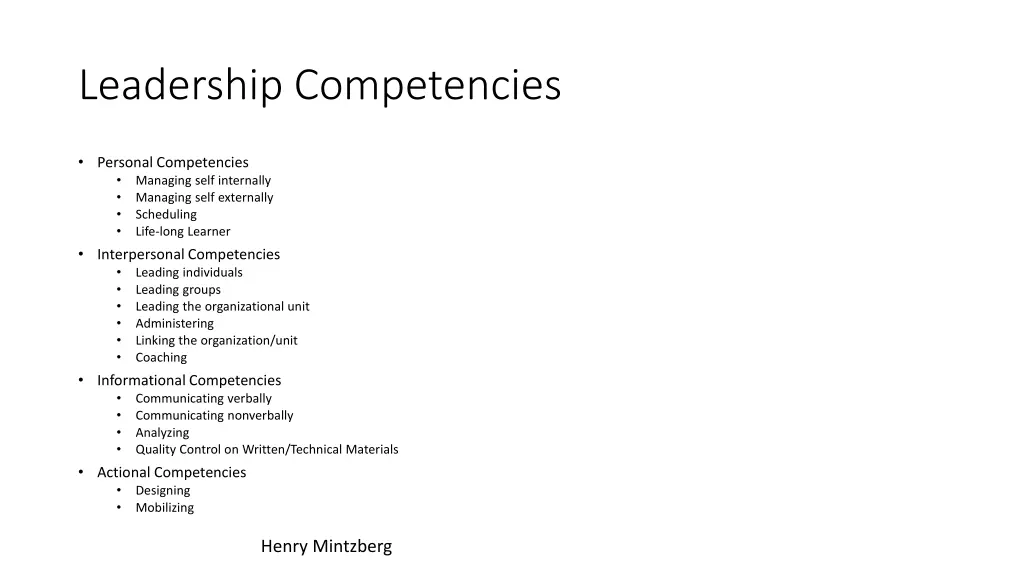 leadership competencies
