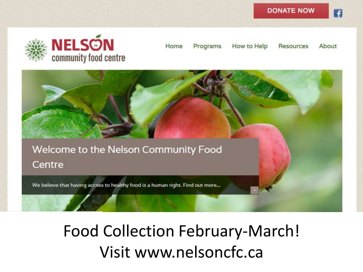 food collection february march visit