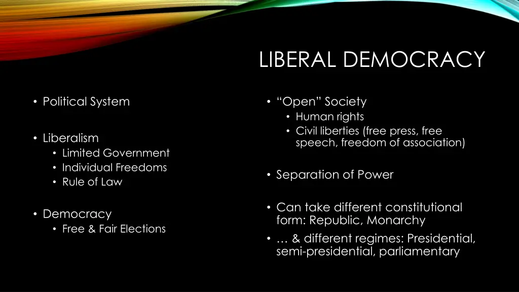 liberal democracy