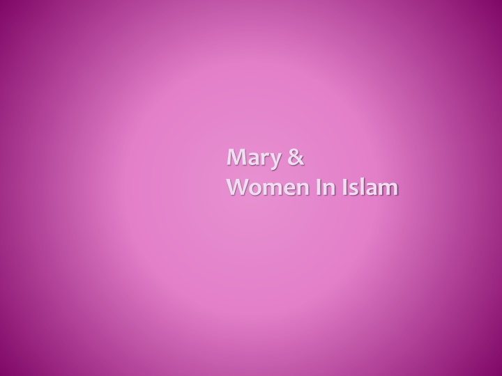 mary women in islam