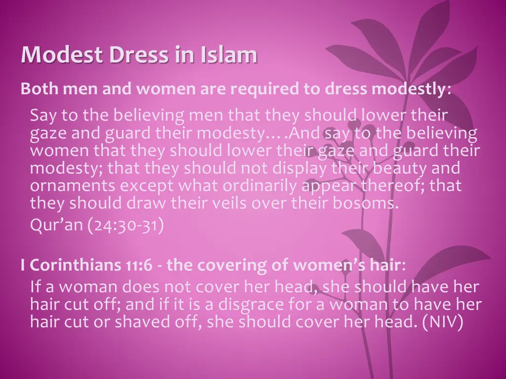 modest dress in islam