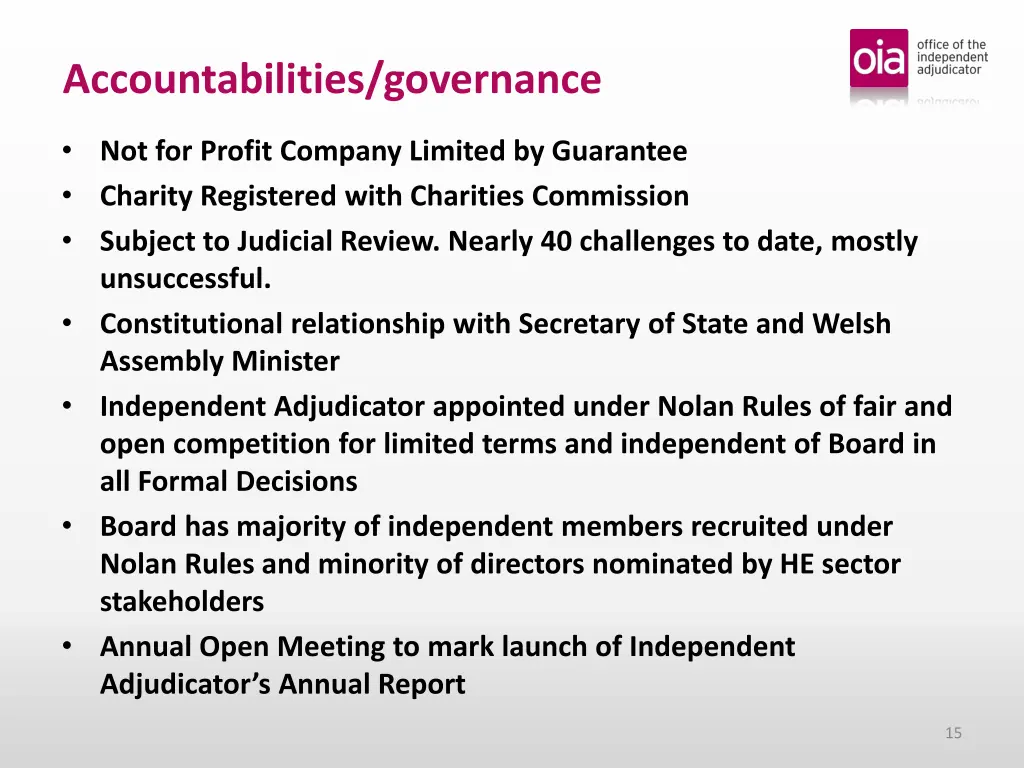 accountabilities governance