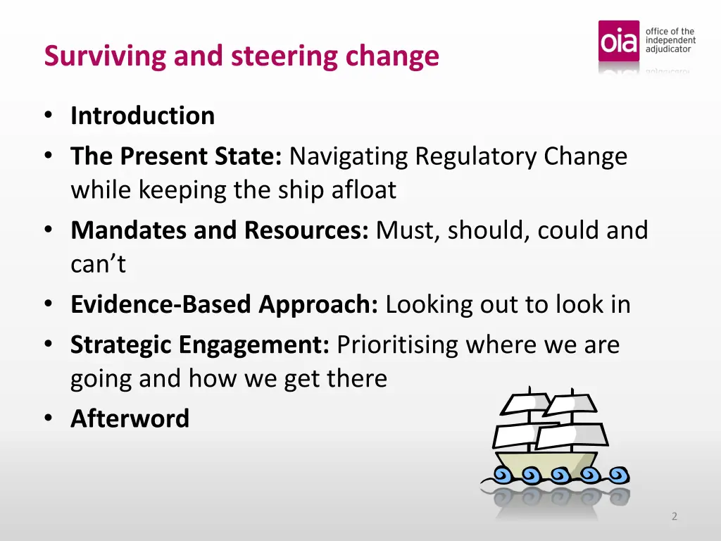 surviving and steering change