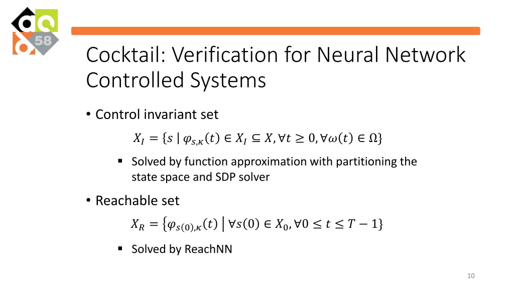 cocktail verification for neural network