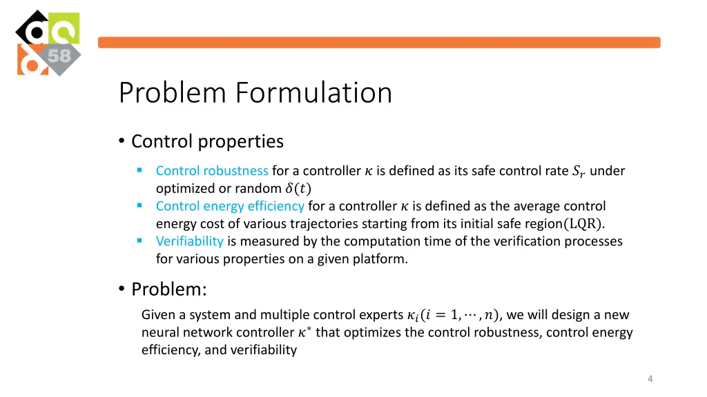 problem formulation 1