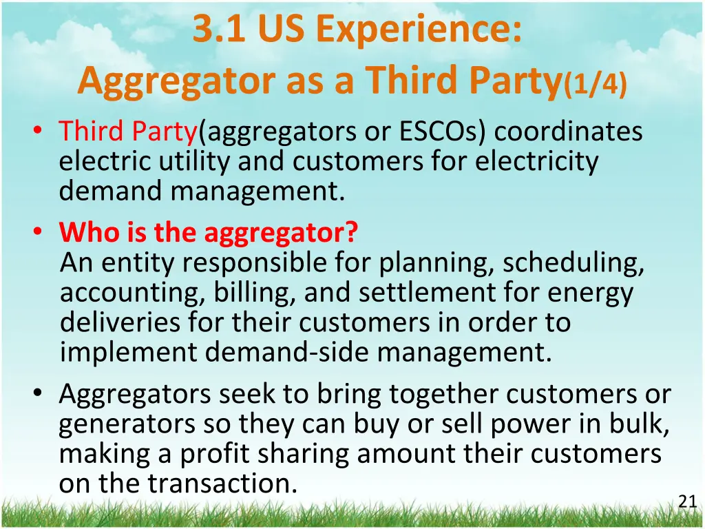 3 1 us experience aggregator as a third party