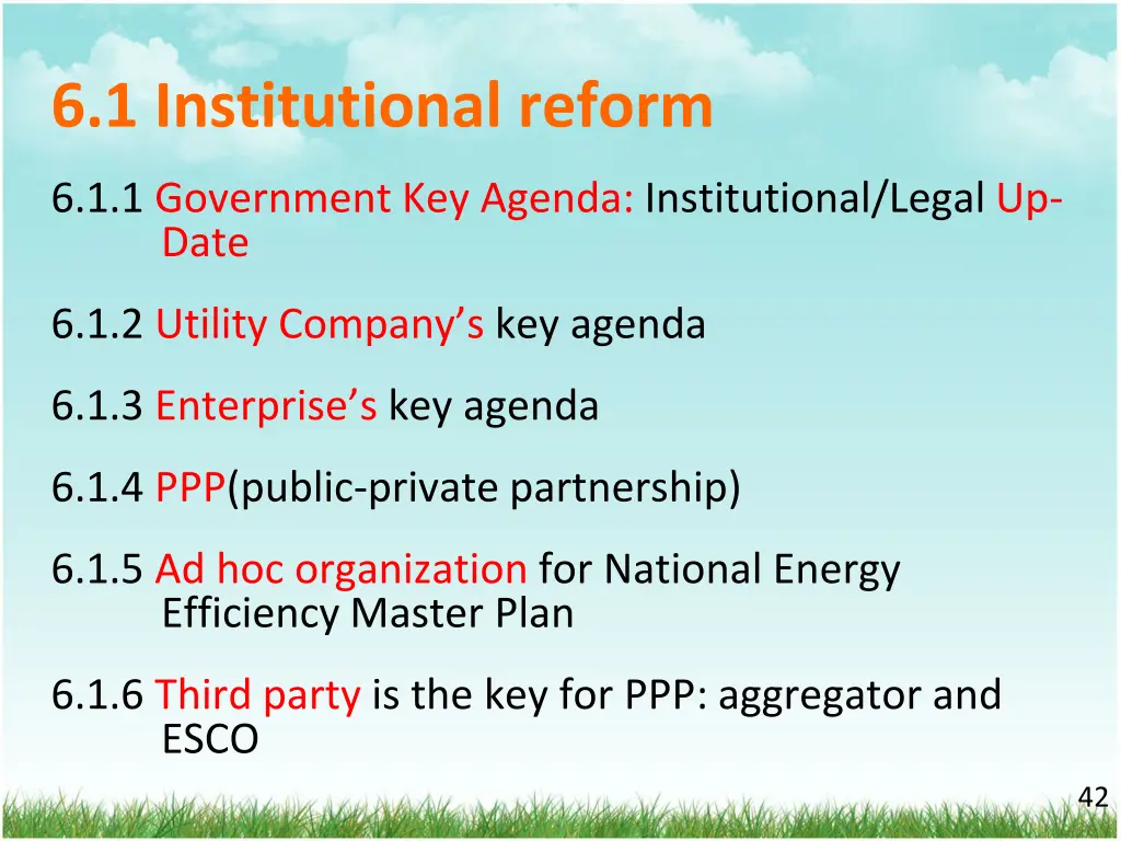 6 1 institutional reform