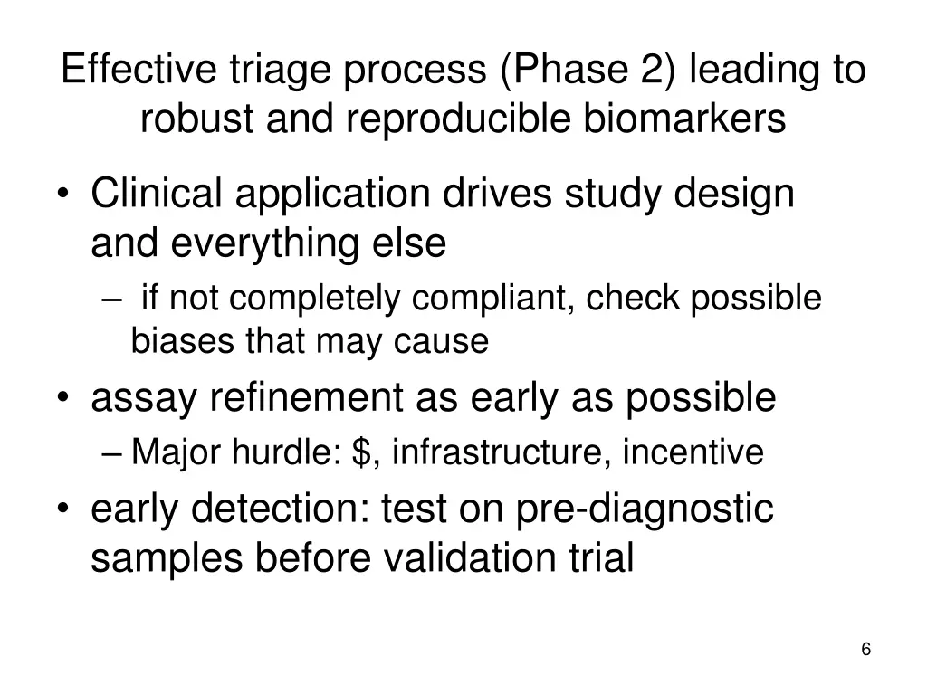 effective triage process phase 2 leading
