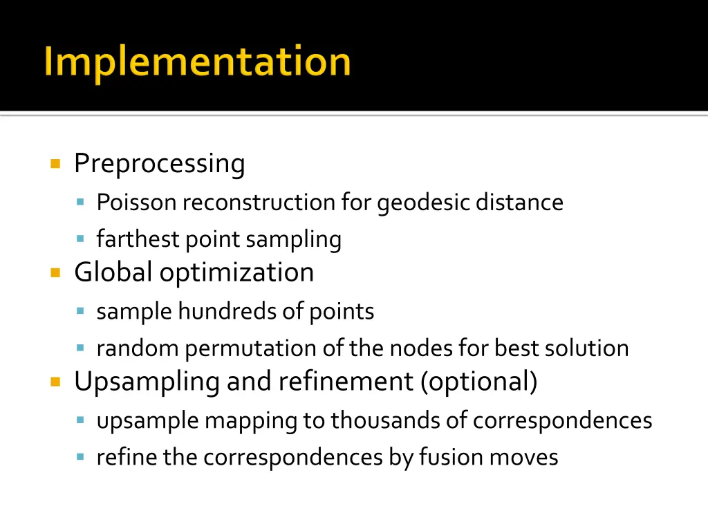 preprocessing poisson reconstruction for geodesic