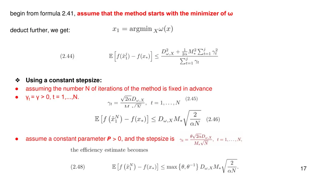 begin from formula 2 41 assume that the method