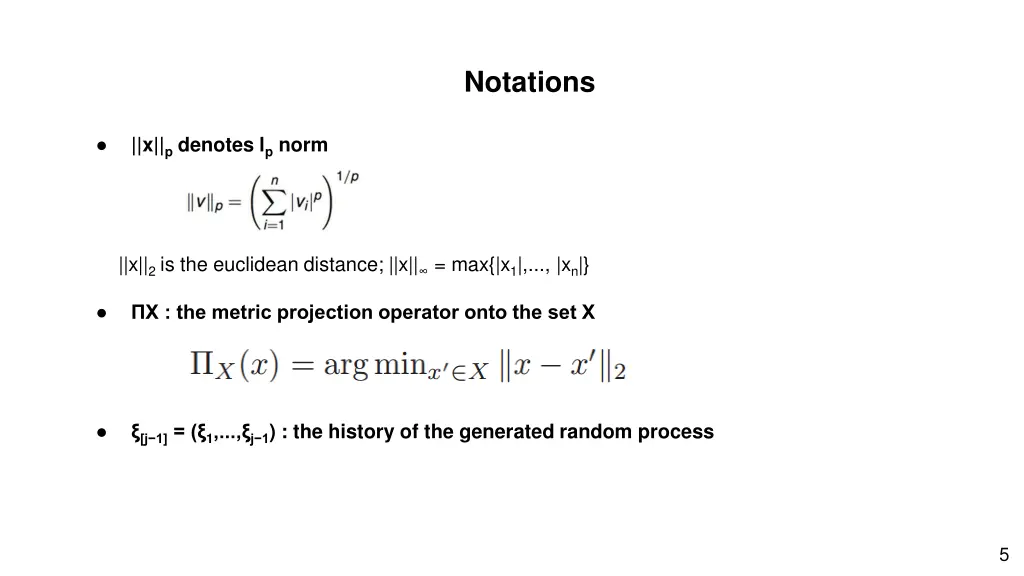 notations