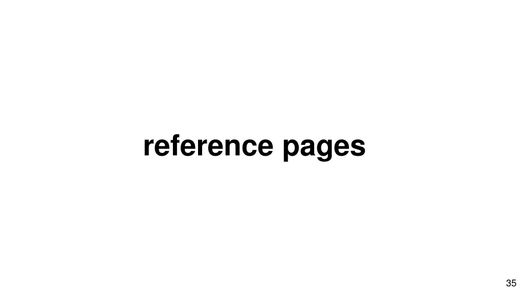 reference pages