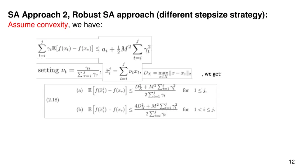 sa approach 2 robust sa approach different