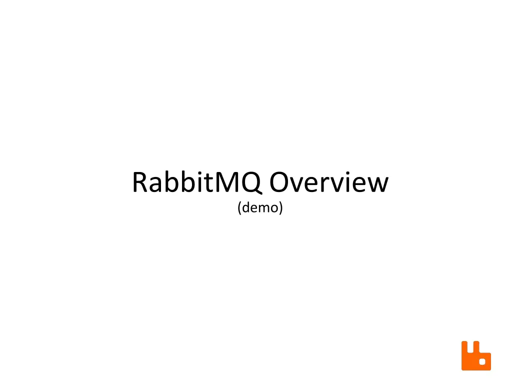 rabbitmq overview demo