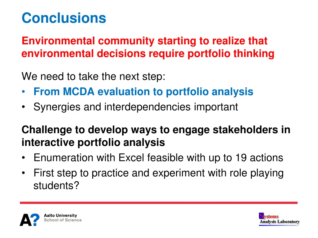 conclusions