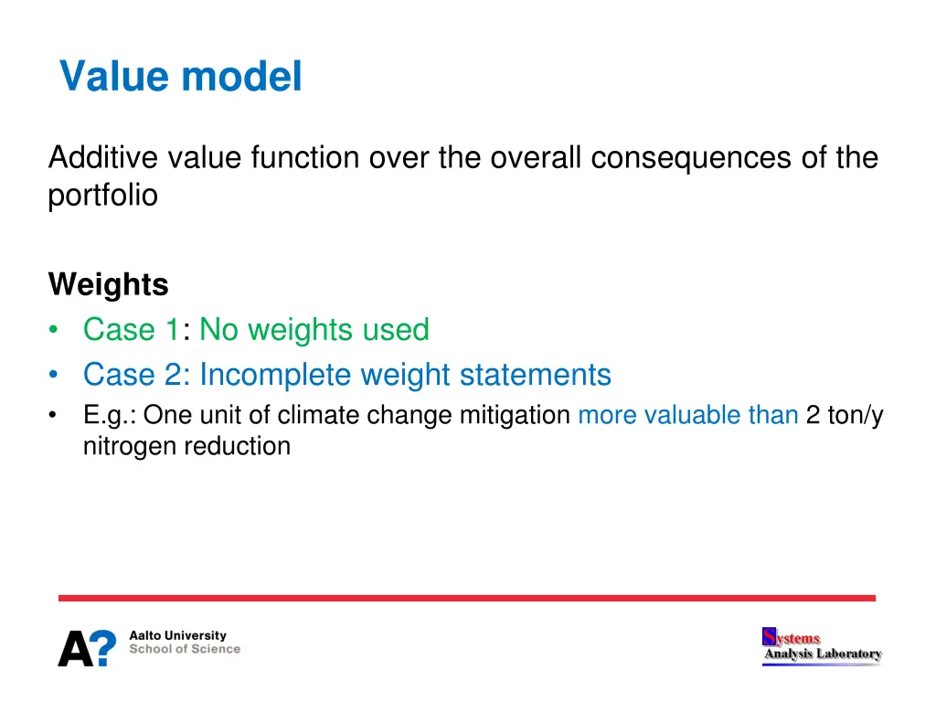 value model
