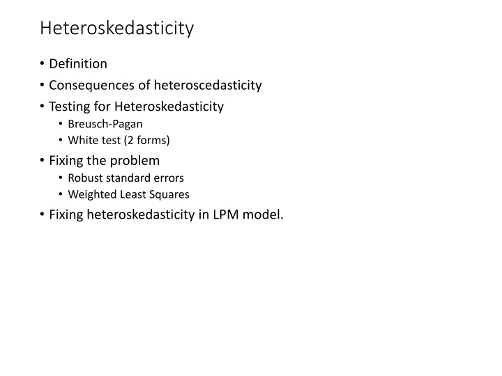 heteroskedasticity