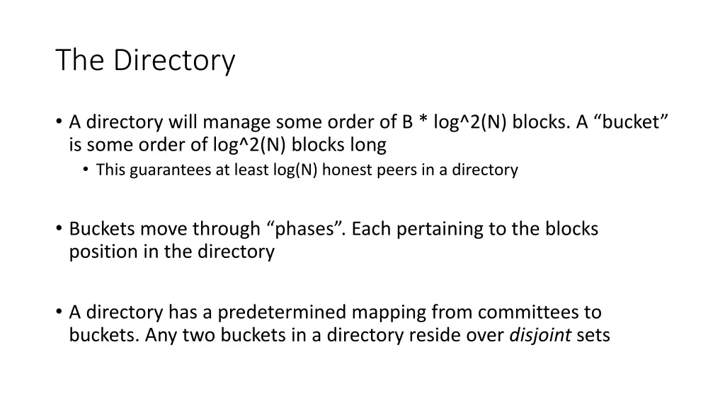 the directory