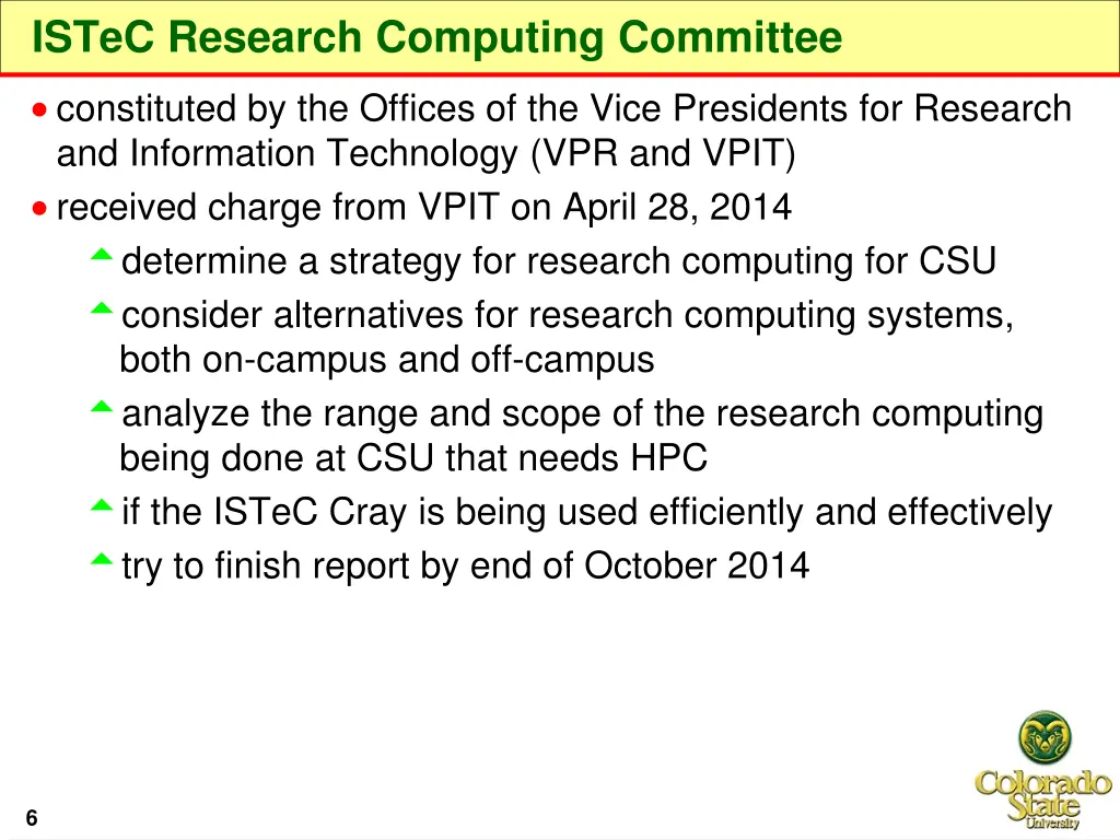 istec research computing committee
