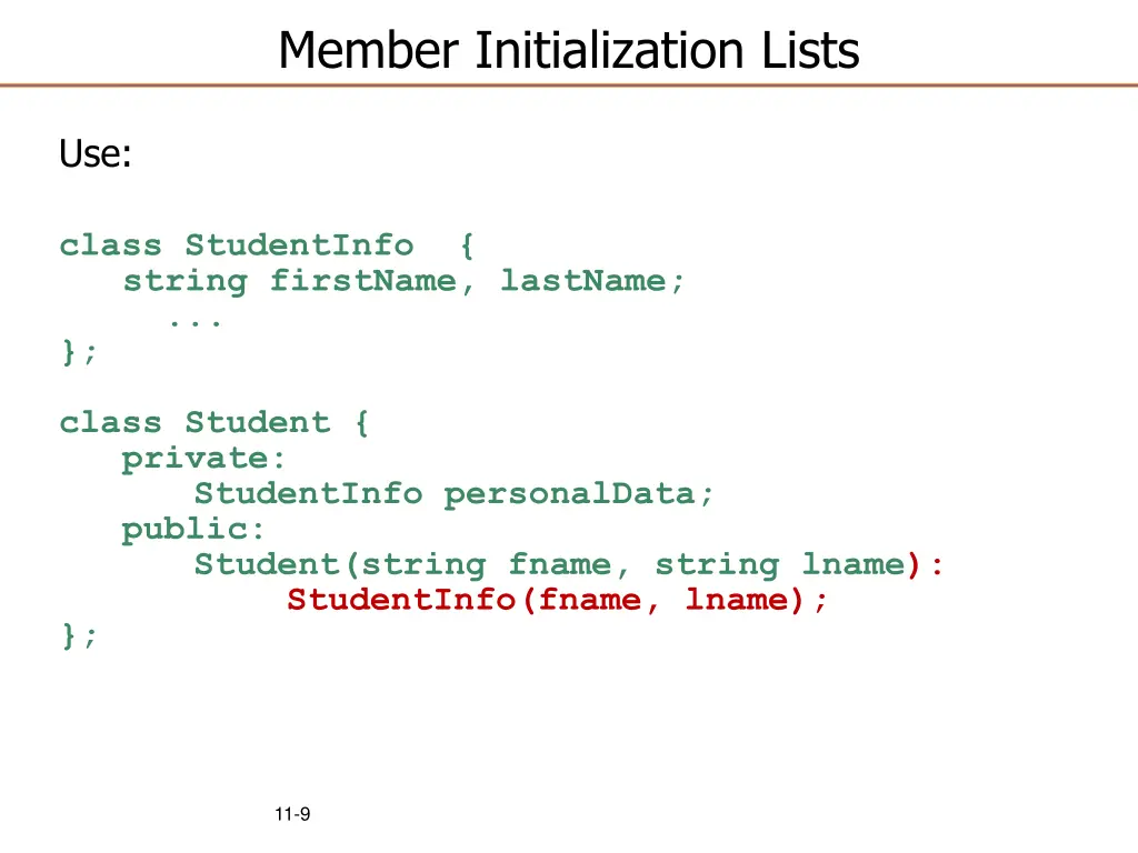 member initialization lists 1