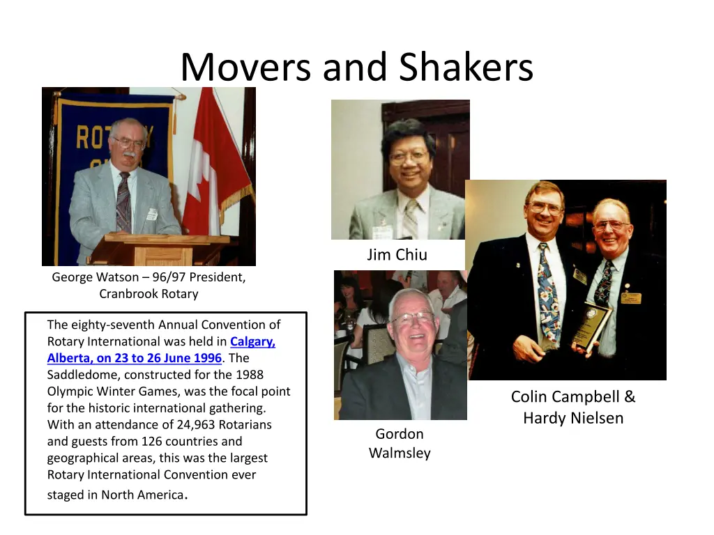 movers and shakers