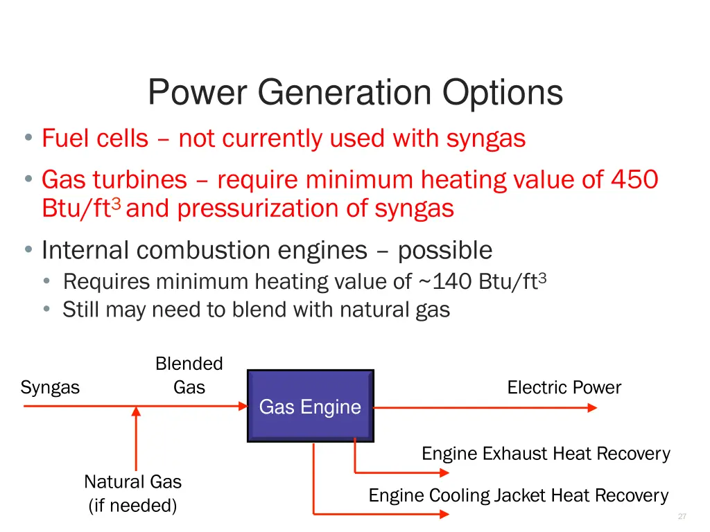 power generation options