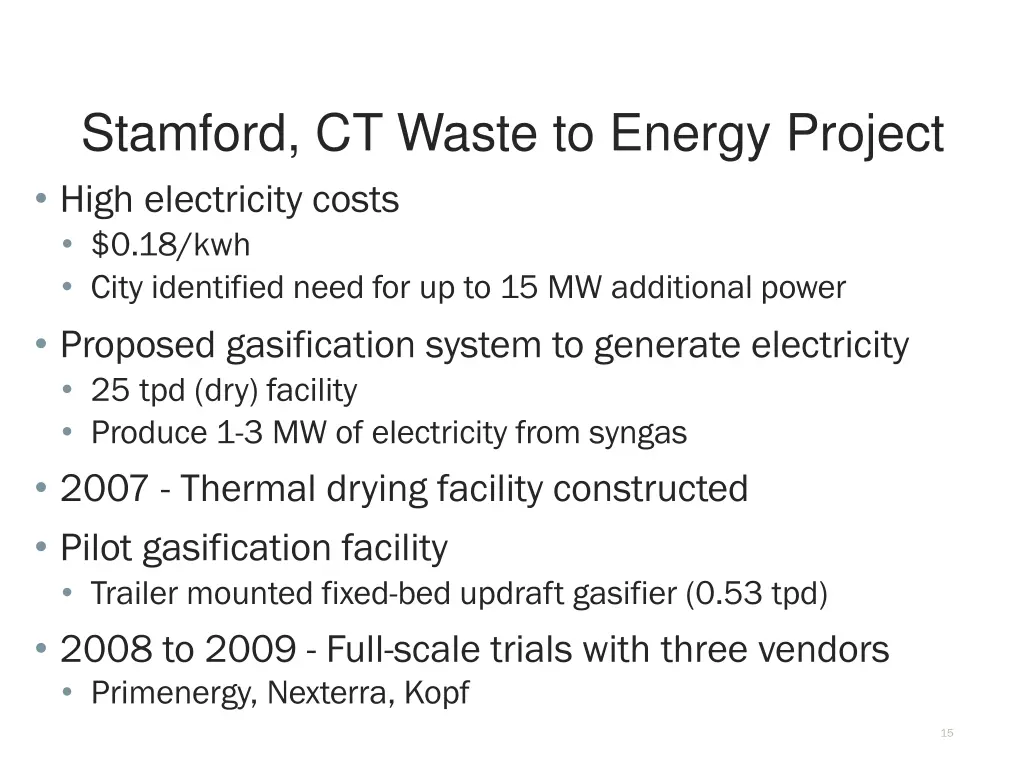 stamford ct waste to energy project