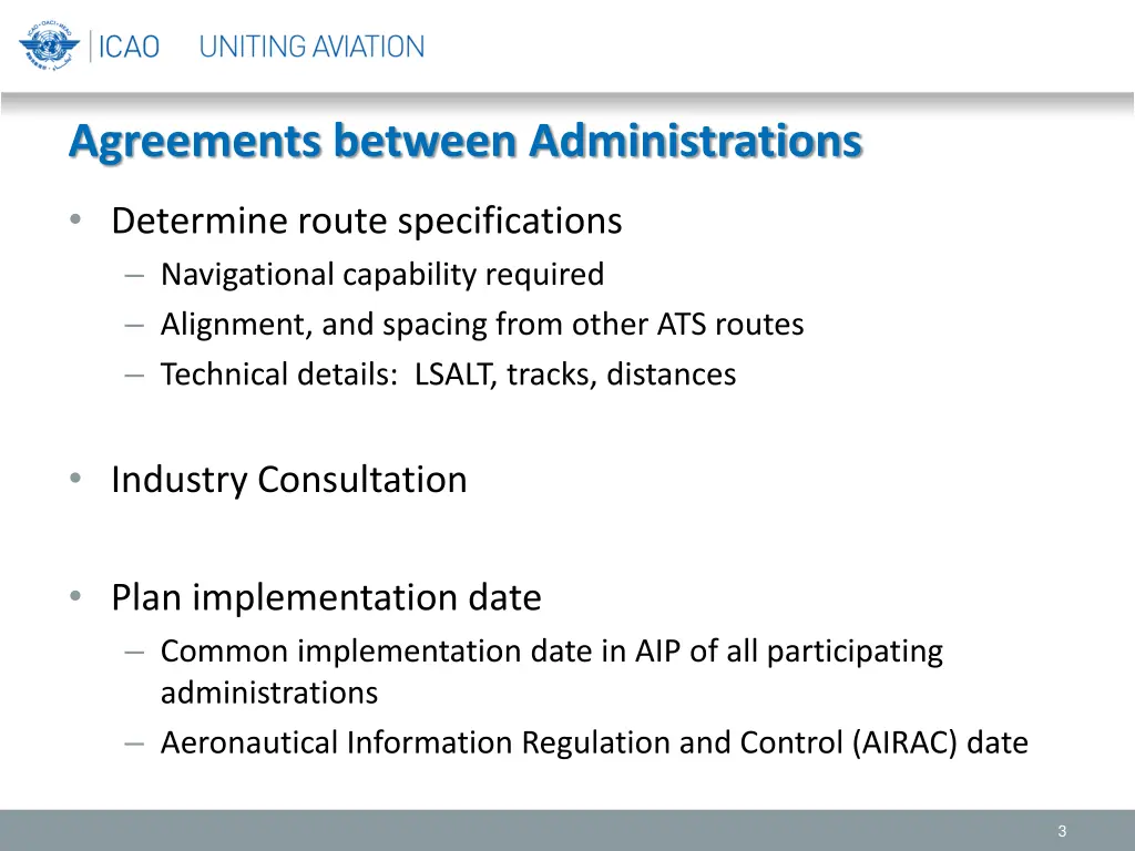 agreements between administrations