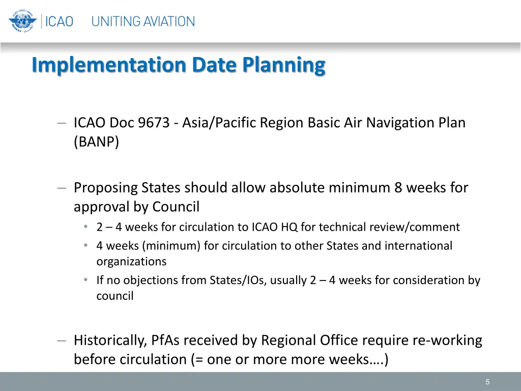 implementation date planning 1