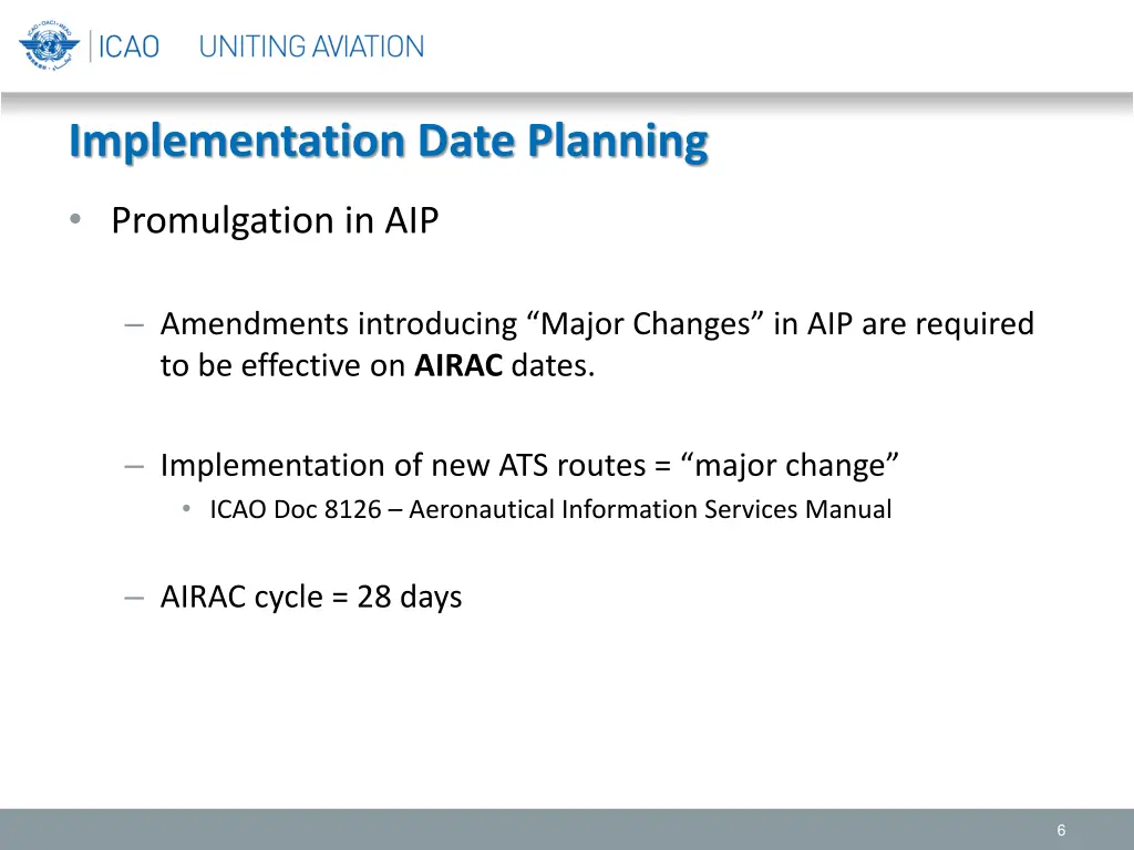 implementation date planning 2
