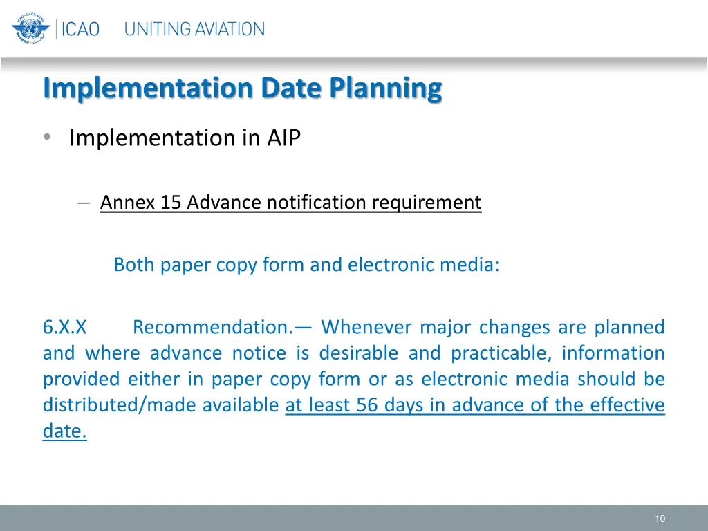 implementation date planning 6