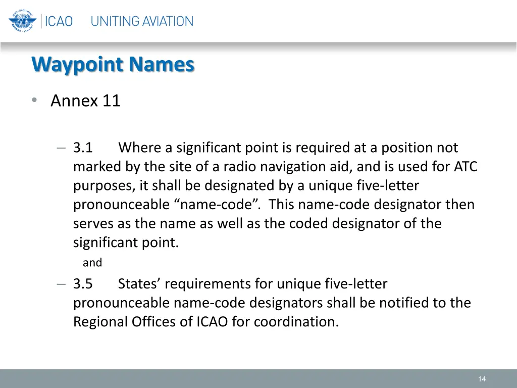waypoint names