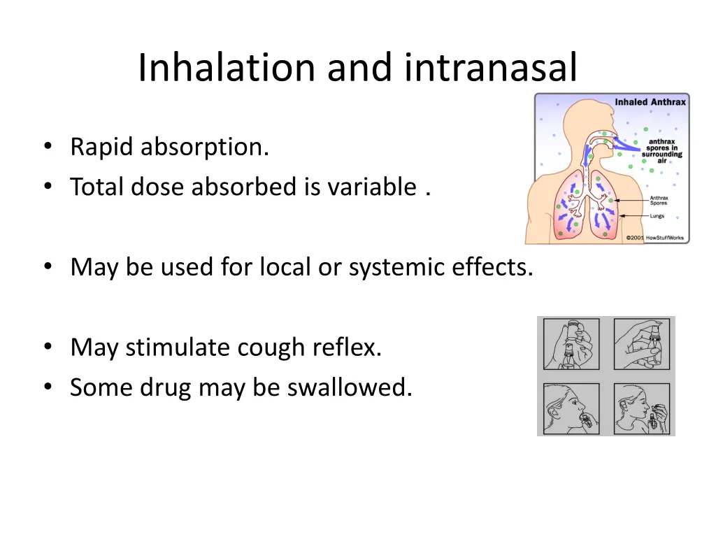 inhalation and intranasal