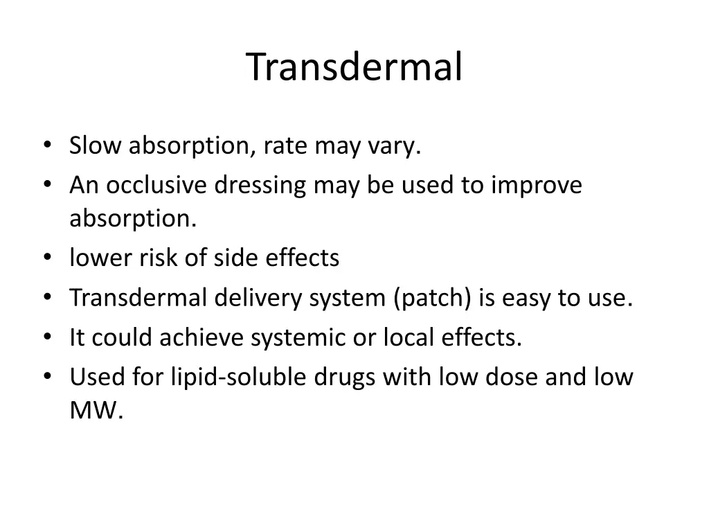 transdermal