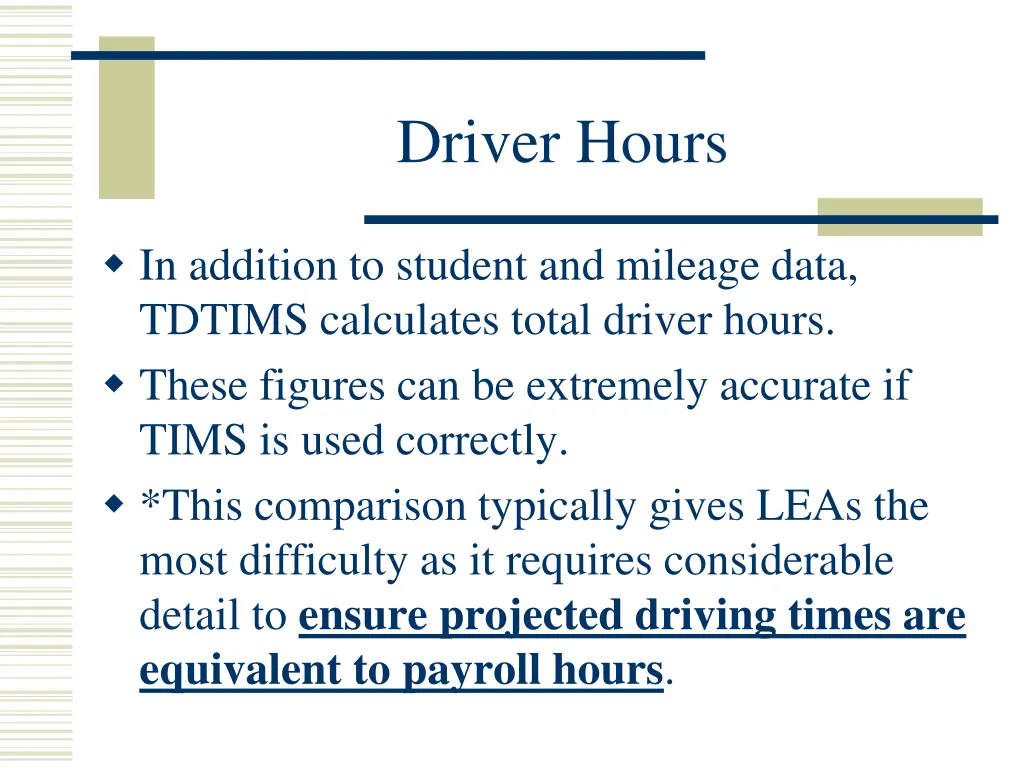 driver hours