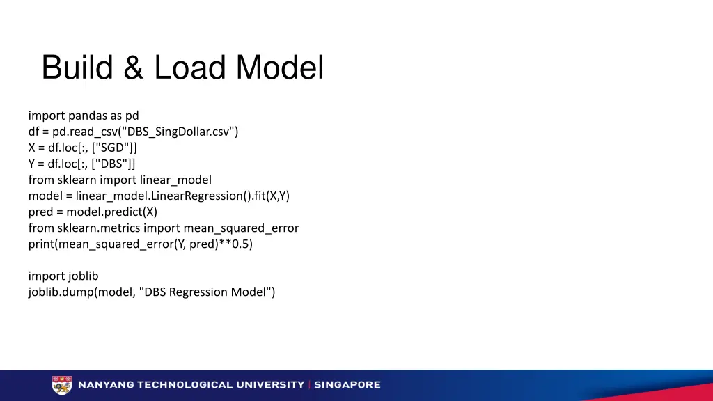 build load model