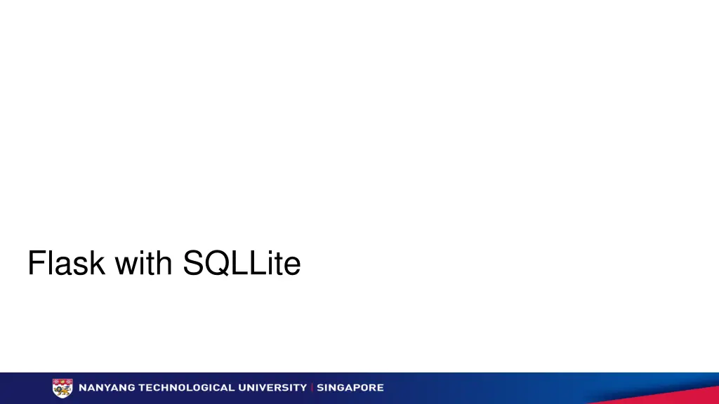 flask with sqllite