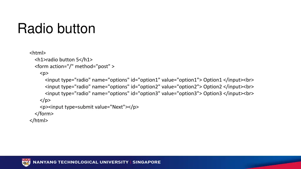 radio button