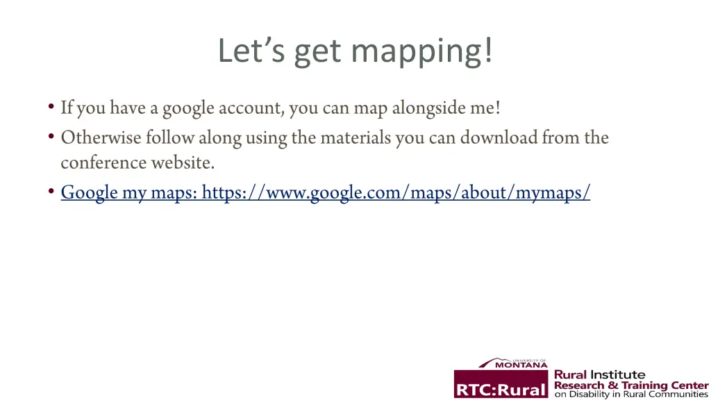 let s get mapping