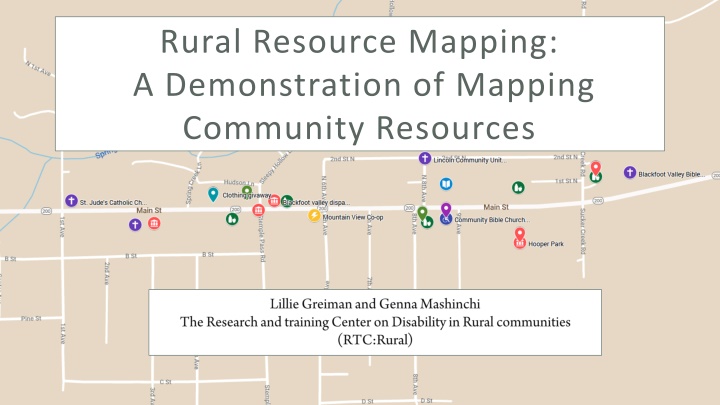 rural resource mapping a demonstration of mapping