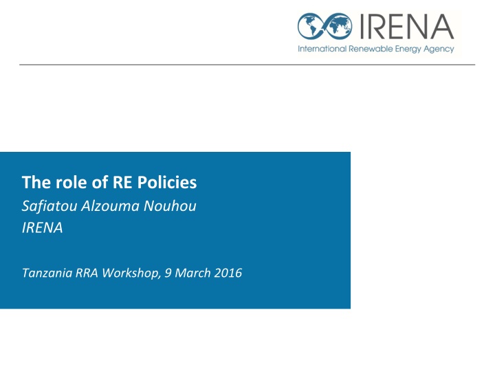 the role of re policies safiatou alzouma nouhou